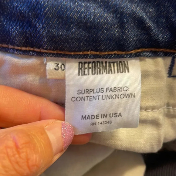 Reformation Jane Wide Leg woman’s jeans - Picture 6 of 7